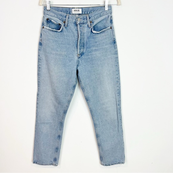 AGOLDE RILEY STRAIGHT LEG HIGH RISE JEANS WOMENS SZ 26 - Picture 1 of 6